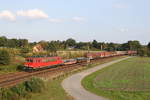 BR 155/674994/155-013-mit-einem-gemischten-gueterzug 155 013 mit einem gemischten Gterzug am 31. August 2019 bei Langwedel.