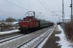 169 005-6 mit einem Sonderzug am 8. Dezember 2012 im Bahnhof von Prien am Chiemsee.