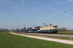 BR 181/772277/181-211-war-am-14-april 181 211 war am 14. April 2022 mit einem Autozug bei bersee am Chiemsee in Richtung Salzburg unterwegs.