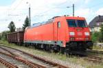 185 206-0 war am 11. August 2013 im Bahnhofsbereich von Freilassing abgestellt.