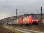 BR 185/409034/185-081-7-mit-einem-containerzug-am 185 081-7 mit einem Containerzug am 21. Februar 2014 bei Thngersheim.