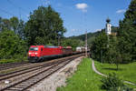 BR 185/579553/185-266-4-mit-einem-gemischten-gueterzug 185 266-4 mit einem gemischten Gterzug am 23. August 2017 bei Wernstein.
