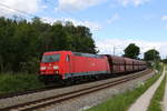 185 347 mit einem leeren Erzzug aus Freilassing kommend am 24. Mai 2020 bei Grabensttt.