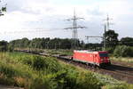 BR 185/708702/185-213-mit-flachwagen-am-29 185 213 mit Flachwagen am 29. Juni 2020 bei Langwedel.