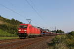 BR 185/744750/185-274-mit-einem-autozug-am 185 274 mit einem Autozug am 23. Juli 2021 bei Himmelstadt.