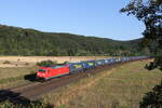 BR 185/785985/185-208-war-mit-dem-walter-klv 185 208 war mit dem 'WALTER-KLV' auf dem Weg nach Wrzburg. Aufgenommen am 6. August 2022 bei Harrbach.