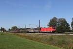 BR 185/789757/185-392-mit-einem-gemischten-gueterzug 185 392 mit einem gemischten Gterzug am 23. August 2022 bei bersee im Chiemgau.
