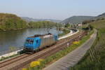 185 515 am 2. Mai 2022 bei Lorch am Rhein.
