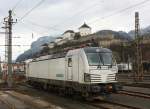 193 822 war am 25. Januar 2014 im Bahnhof von Kufstein/Tirol abgestellt.