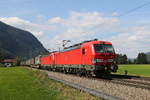 193 335 & 193 336 waren mit einem  KLV  am 10. September 2020 bei Niederaudorf in Richtung Kufstein unterwegs.