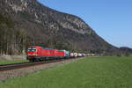 BR 193/733237/193-304--193-354-waren 193 304 & 193 354 waren am 21. April 2021 mit einem 'KLV' bei Niederaudorf im Inntal in Richtung Kufstein unterwegs.