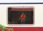 Bahnallerlei/365722/selbstbildnis-in-einem-fenster-eines-tee-wagens Selbstbildnis in einem Fenster eines TEE-Wagens im Bahnmuseum Koblenz-Ltzel. Aufgenommen am 22. August 2014.