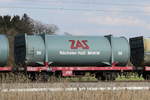 container-tragwagen/732773/4454-051-lgms-mit-einem-zas-muellcontainer 4454 051 (Lgms) mit einem 'ZAS-Mllcontainer' am 16. April 2021 bei Bernau am Chiemsee.