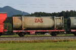 container-tragwagen/738142/4454-019-lgms-mit-einem-zas-muellcontainer 4454 019 (Lgms) mit einem 'ZAS'-Mllcontainer am 10. Juni 2021 bei bersee.
