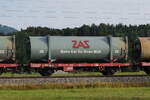 container-tragwagen/738146/4454-025-lgms-mit-einem-zas-muellcontainer 4454 025 (Lgms) mit einem 'ZAS'-Mllcontainer am 10. Juni 2021 bei bersee.