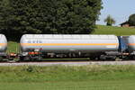 druckgaskesselwagen/825297/7813-906-zags-von-gatx-am 7813 906 (Zags) von 'GATX' am 22. August 2023 bei Axdorf.
