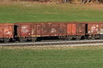 offene-gueterwagen/834849/5400-876-eaos-x-am-18-dezember 5400 876 (Eaos-x) am 18. Dezember 2023 bei Axdorf.