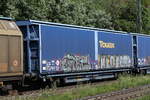 schiebewandwagen-2/741579/2464-010-hbbillns-von-touax-am 2464 010 (Hbbi(ll)ns) von 'TOUAX' am 21. Juli 2021 bei Kaub.