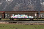 schiebewandwagen-2/766499/2464-301-hbbillns-am-9-februar 2464 301 (Hbbillns) am 9. Februar 2022 bei Niederaudorf.