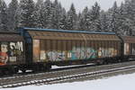 schiebewandwagen-2/801351/2745-652-habiins-von-twa-am 2745 652 (Habiins) von 'TWA' am 25. Januar 2023 bei Sossau im Chiemgau.