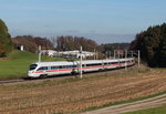 ICE  Jena  war am 31. Oktober 2016 auf Grund der Streckensperrung bei Passau im Chiemgau unterwegs.