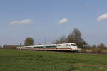 Zuge/653263/ice-401-xxx-aus-bremen-kommend ICE 401 xxx aus Bremen kommend am 30. Mrz 2019 bei Bremen-Mahndorf.