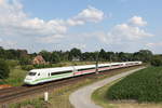 Zuge/704950/ice-auf-dem-weg-nach-bremen ICE auf dem Weg nach Bremen am 25. Juni 2020 bei Langwedel.