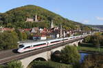 Zuge/790665/403-011-wiesbaden-am-10-oktober 403 011 'Wiesbaden' am 10. Oktober 2022 bei Gemnden am Main.