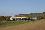 Zuge/792586/411-052-travemuende-war-am-12 411 052 'Travemnde' war am 12. Oktober 2022 bei Himmelstadt am Main in Richtung Wrzburg unterwegs.