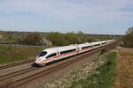 403 023  Schaffhausen  war am 6. April bei Vierkirchen in Richtung Mnchen unterwegs. 