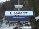 Bahnhofe/454421/neueres-schild-des-haltepunkts-eisenaerzt Neueres Schild des Haltepunkts Eisenrzt.
