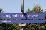 Bahnhofe/573444/langenhorn-zwischen-niebuell-und-bredstedt-in 'Langenhorn' zwischen Niebll und Bredstedt in Schleswig-Holstein.