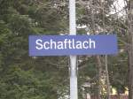 Bahnhof  Schaftlach  an der Strecke Mnchen-Lenggries.