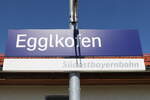 Bahnhofe/748139/egglkofen-an-der-strecke-muehldorf-landshut-am 'Egglkofen' an der Strecke Mhldorf-Landshut am 3. September 2021.