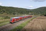 Doppelstock-Regionalzug auf dem Weg nach Wrzburg, aufgenommen am 19.