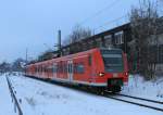 426 528-6 am 13. Januar 2013 kurz nach dem verlassen des Bahnhofs von Siegsdorf in Richtung Ruhpolding.