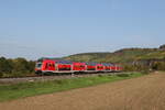 br-445-3/792583/445-057-auf-dem-weg-nach 445 057 auf dem Weg nach Wrzburg am 12. Oktober 2022 bei Himmelstadt im Maintal.