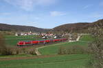 445 090 auf dem Weg nach Treuchtlingen am 5. April 2024 bei Breitenfurt.