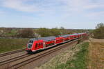 br-445-3/848548/445-075-auf-dem-weg-nach 445 075 auf dem Weg nach Mnchen. Aufgenommen am 6. April 2024 bei Vierkirchen.