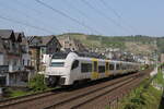 460 514 aus Koblenz kommend am 4. Mai 2022 in Oberwesel.