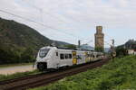 br-463/743528/463-303-von-trans-regio-am 463 303 von 'TRANS Regio' am 22. Juli 2021 bei Oberwesel am Rhein.