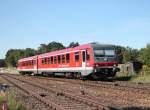 628 567 war am 26. August von Mhldorf nach Salzburg unterwegs. Aufgenommen kurz vor dem Bahnhof von Tssling.