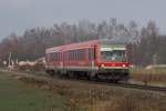 928 593 war am 30. Dezember 2015 bei Pirach auf dem Weg nach Burghausen.