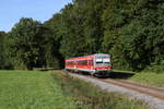 br-628-928/749755/628-629-aus-prien-kommend-am 628 629 aus Prien kommend am 1. Oktober 2021 bei Umratshausen im Chiemgau.