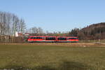 BR 642/873636/642-511-aus-waging-kommend-am 642 511 aus Waging kommend am 19. Januar 2025 bei Otting.