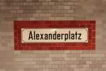 Berlin/221153/u-bahn-bahnhof-alexanderplatz U-Bahn Bahnhof 'Alexanderplatz'.