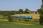 223 068 war mit dem  ALEX  am 27. Mai 2023 bei Escheldorf in Richtung Weiden unterwegs.