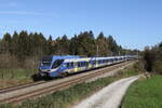 Bayerische Regiobahn/794169/430-027-und-430-015-aus 430 027 und 430 015 aus Freilassing kommend am 31. Oktober 2022 bei Grabensttt.