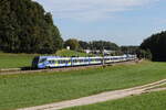 Bayerische Regiobahn/828744/430-012-war-am-3-oktober 430 012 war am 3. Oktober 2023 bei Axdorf in Richtung Mnchen unterwegs.