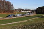 430 019 und 430 006 waren am 27. Dezember 20223 bei Axdorf in Richtung Mnchen unterwegs.